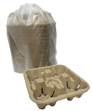 Cup Carrier Tray (4-cup) Detachable X 50pcs