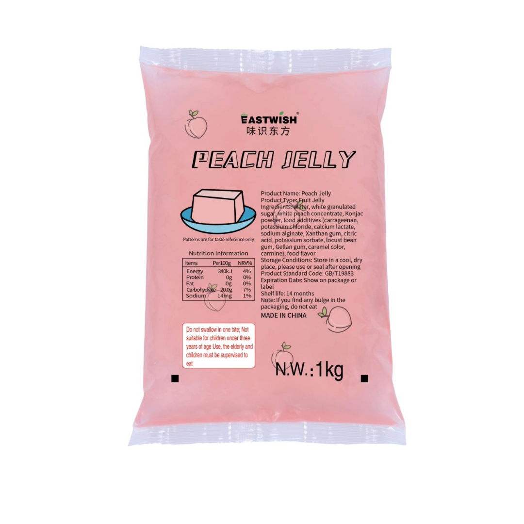 Peach Jelly 水蜜桃冻1kg bag - DrinkSupplyZone